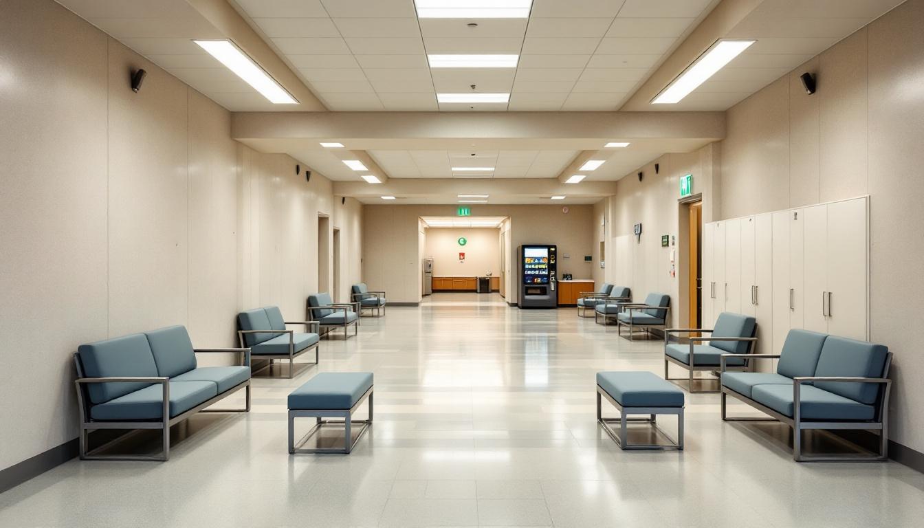 Visitation facilities and waiting area at Iowa Medical Classification Center Correctional Facility