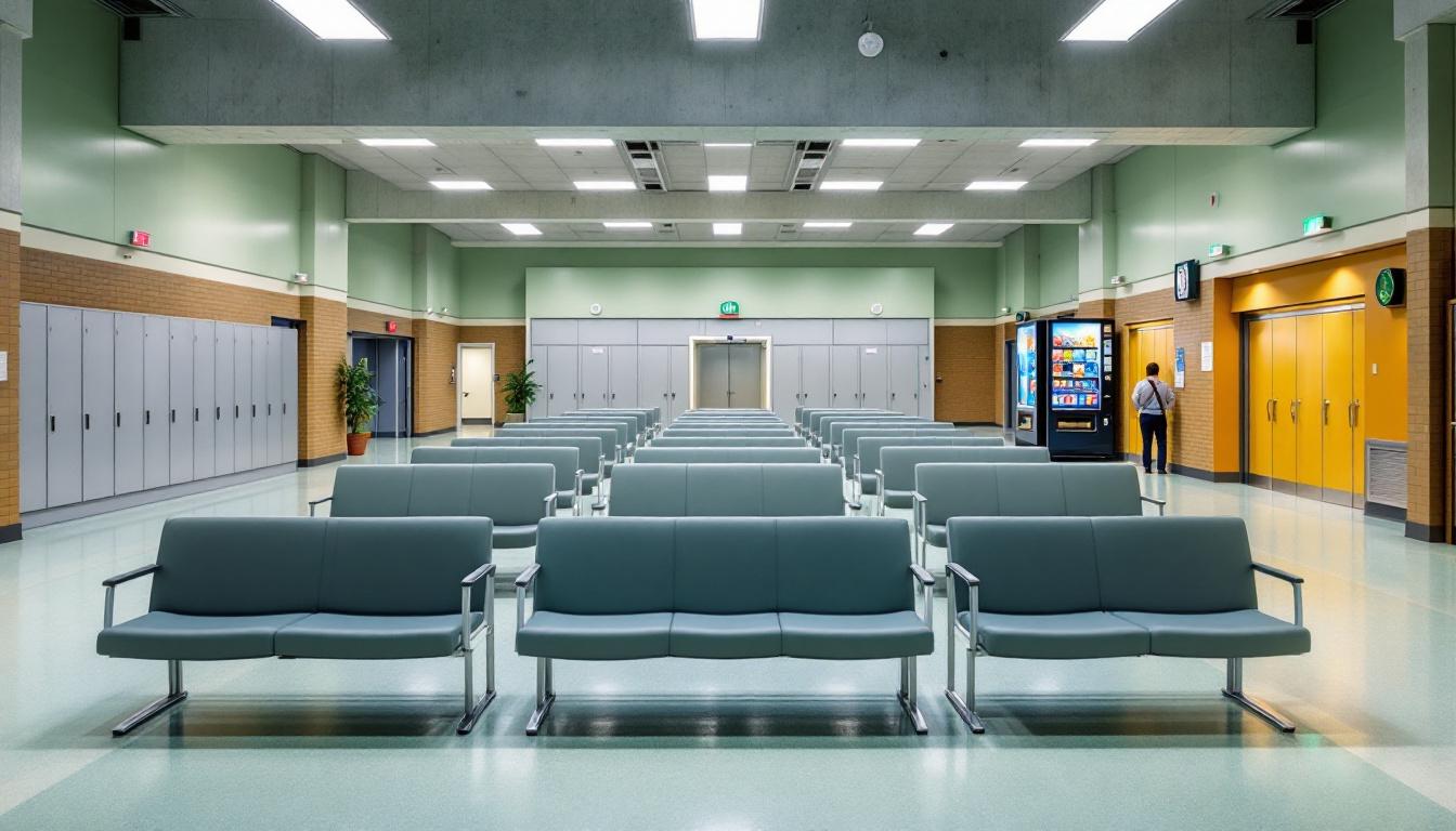 Visitation facilities and waiting area at Council Bluffs Juvenile Detention