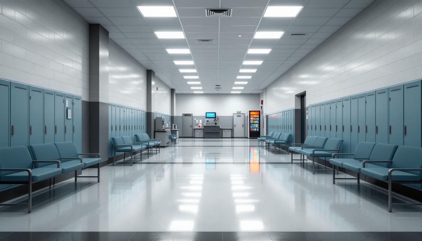 Visitation facilities and waiting area at Iowa Correctional Institution for Women