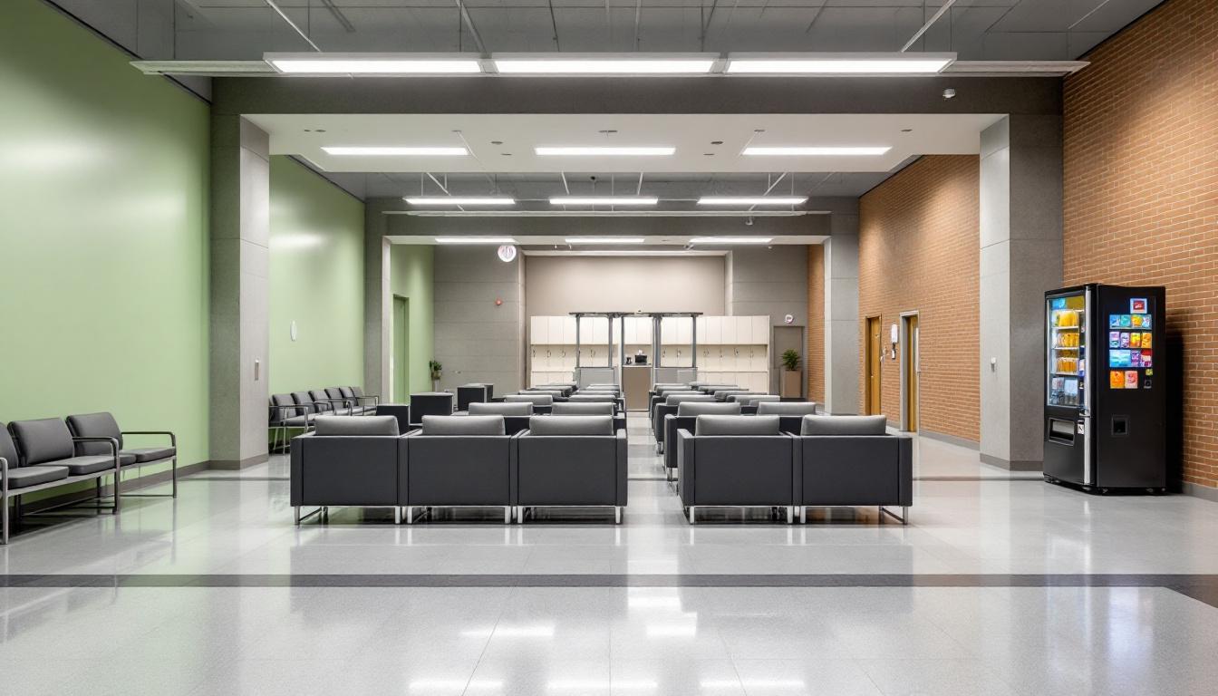 Visitation area at Black Hawk Sheriff's Office