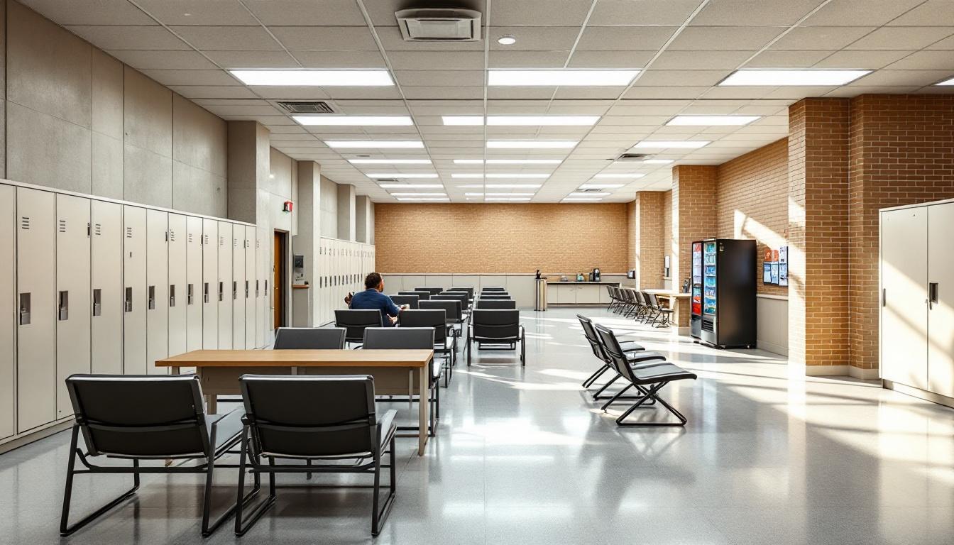 Visitation area at Wapello County Jail