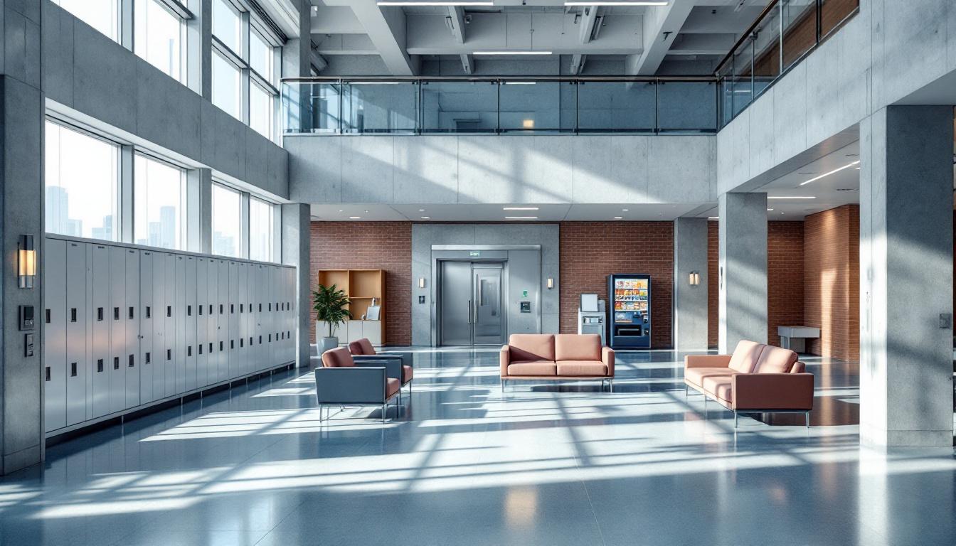 Visitation facilities and waiting area at Lee County Jail