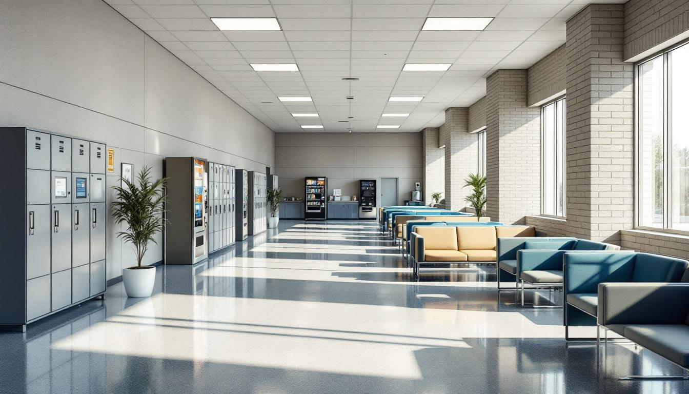 Visitation facilities and waiting area at Livingston Parish Sheriff's Office