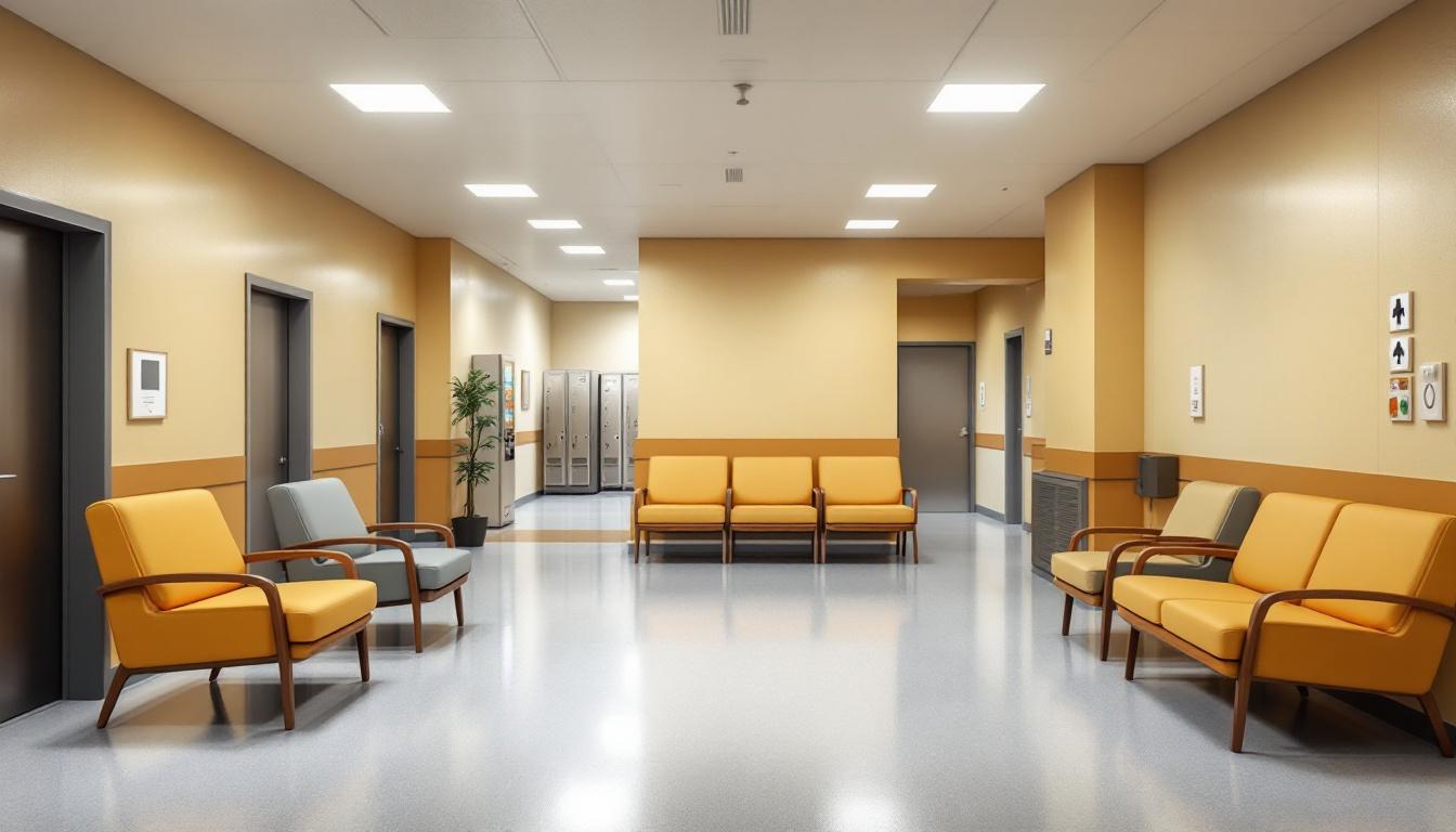 Visitation facilities and waiting area at Pocahontas County Sheriff Department