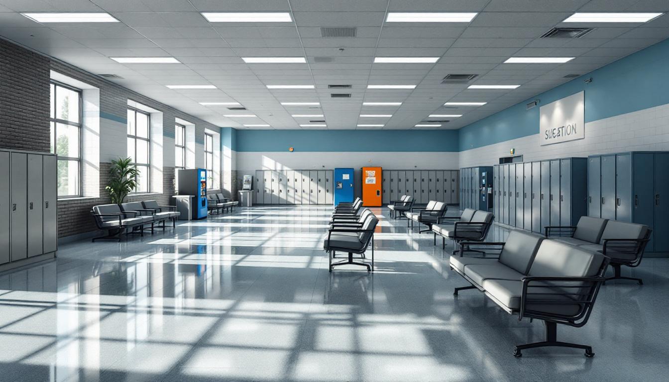 Visitation facilities and waiting area at Linn County Correctional Center