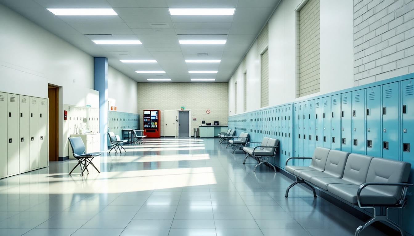 Visitation facilities and waiting area at Marshall County Jail