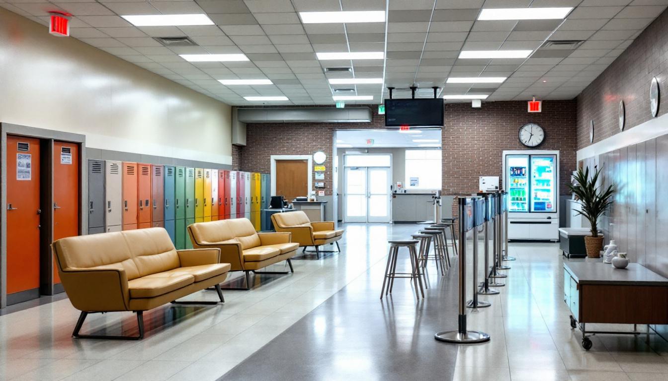 Visitation area at FCI Oxford