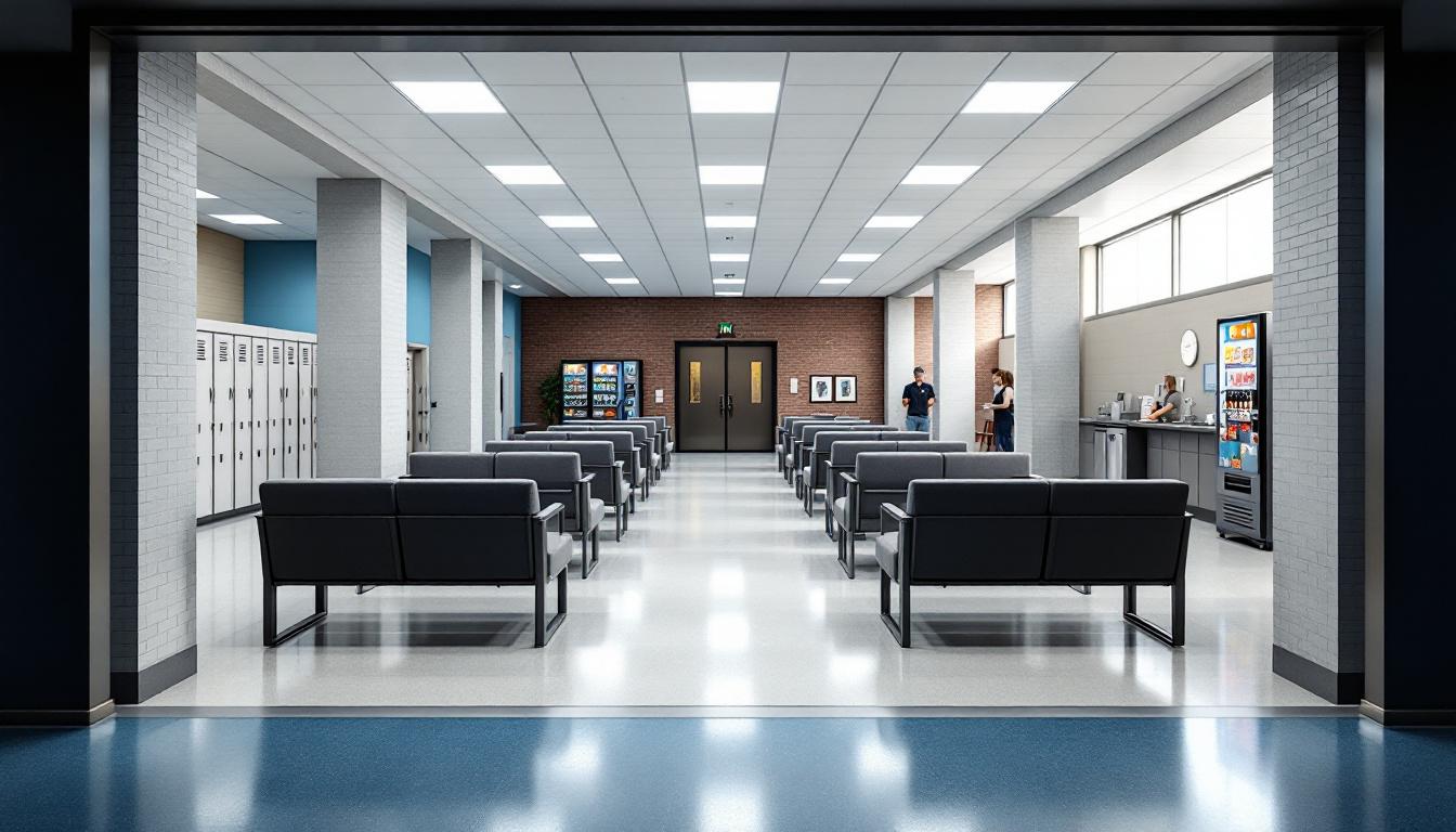 Visitation facilities and waiting area at Jackson Correctional Institution
