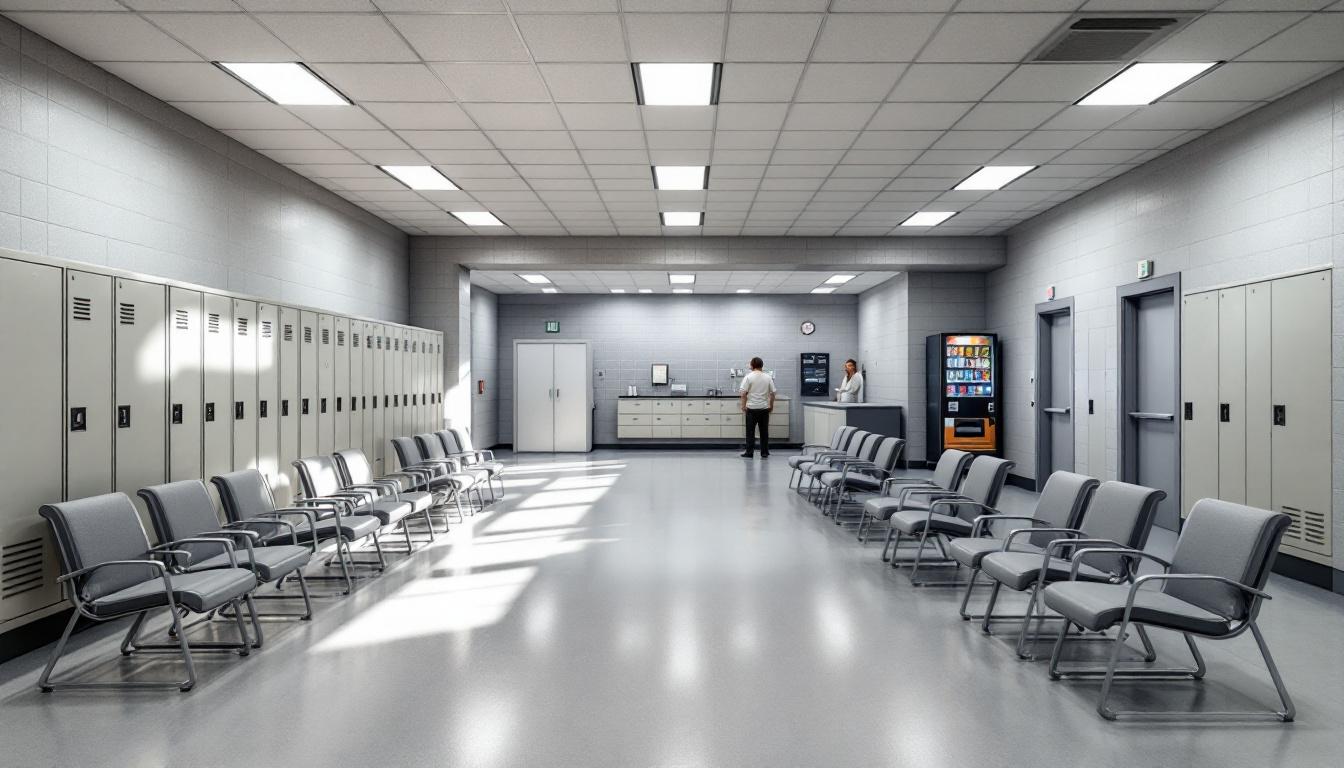Visitation area at Milwaukee County Jail
