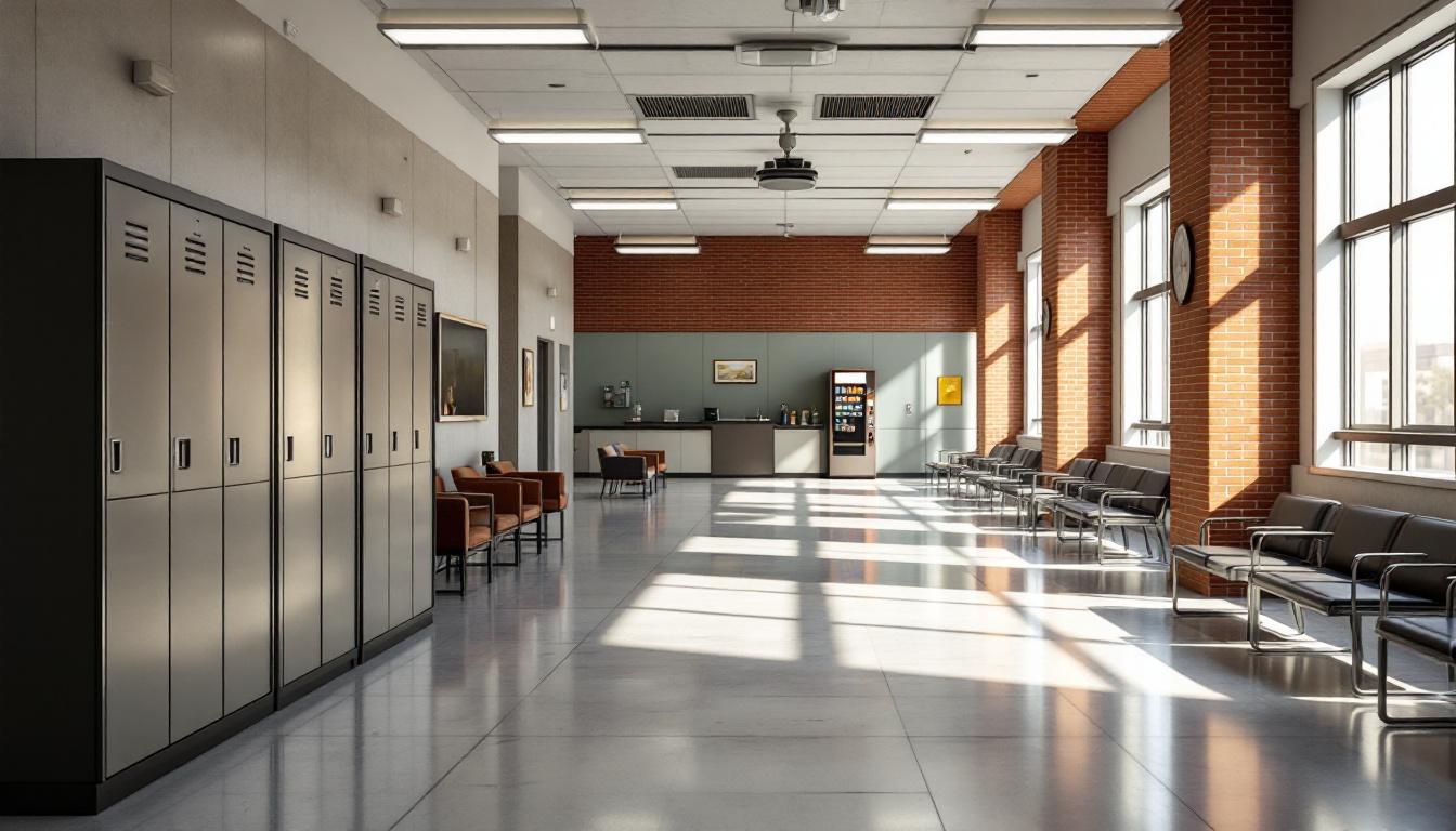 Visitation facilities and waiting area at Columbia Correctional Institution