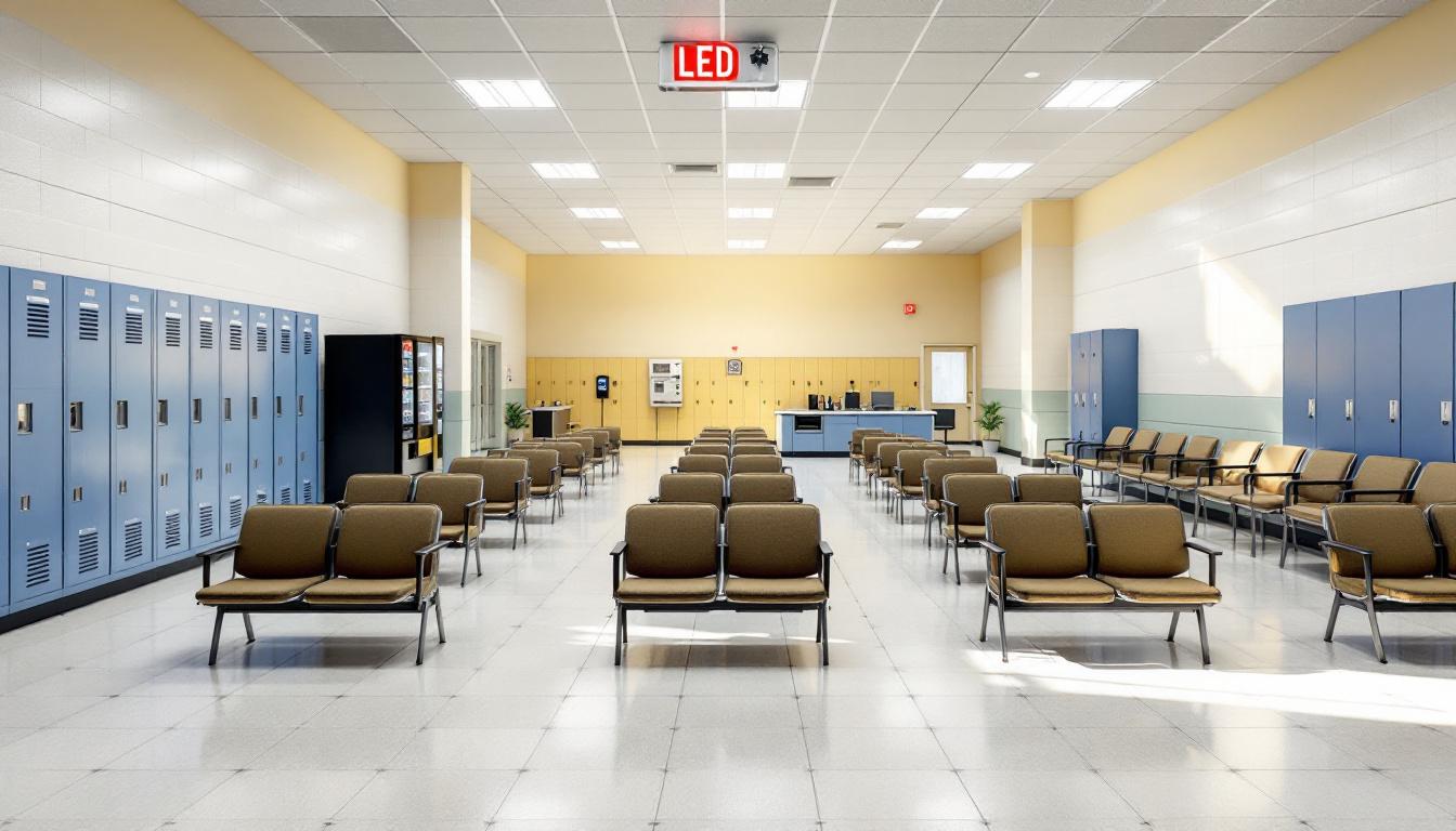 Visitation area at Dodge Correctional Institute