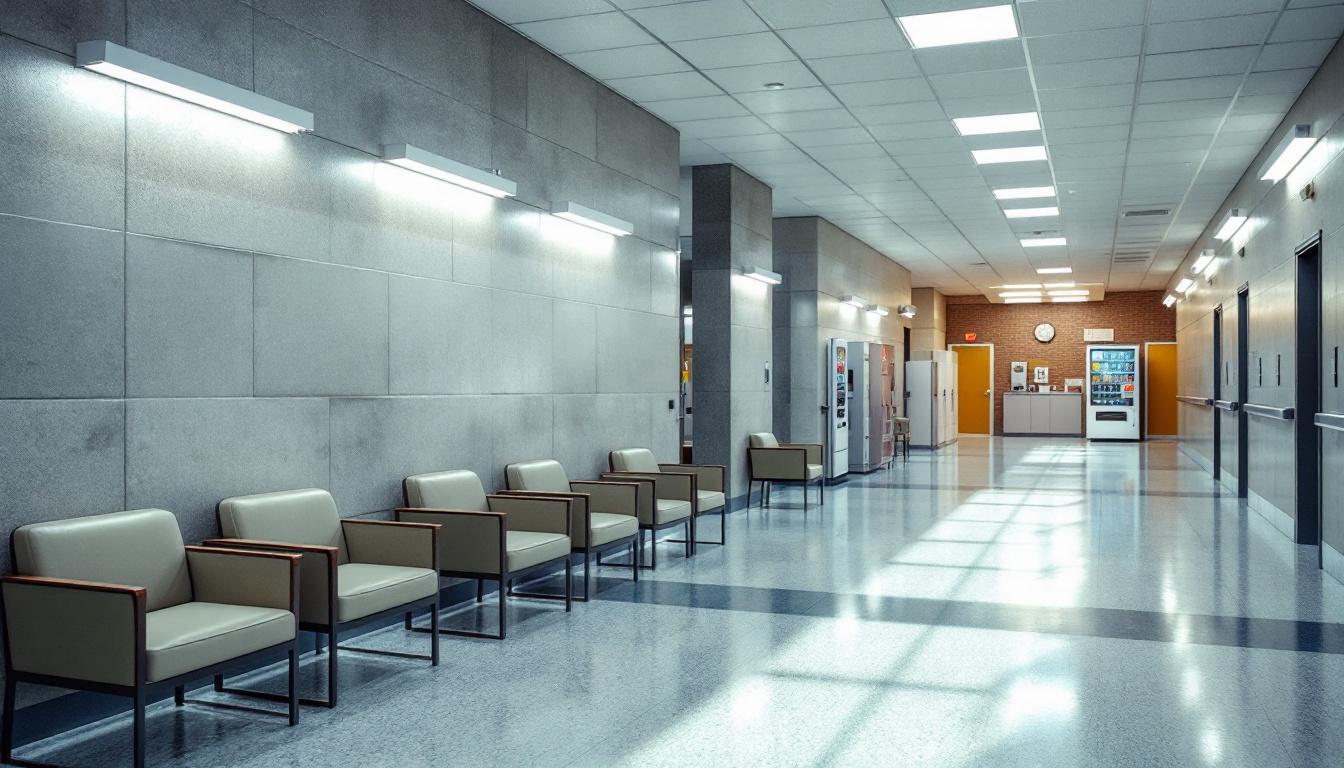 Visitation facilities and waiting area at Walworth County Jail