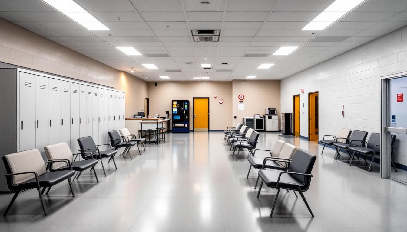 Visitation area at Grant County Sheriff 's Office