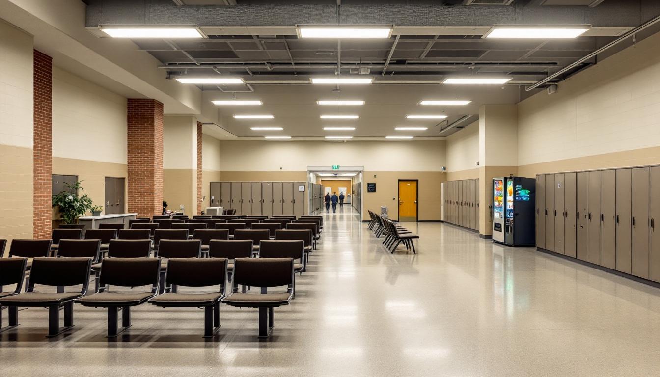 Visitation area at Oconto County Jail