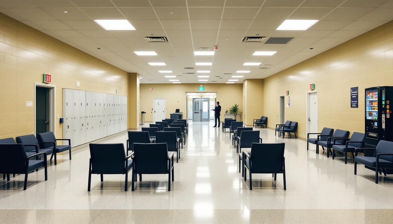 Visitation facilities and waiting area at Yasir Hatahet, MD