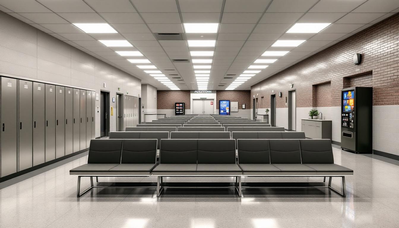 Visitation facilities and waiting area at Langlade County Jail