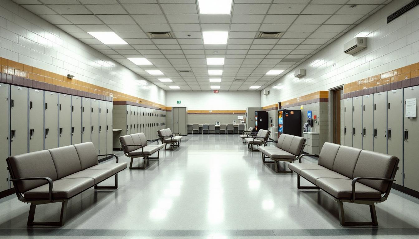 Visitation facilities and waiting area at Missoula Pre Release Center