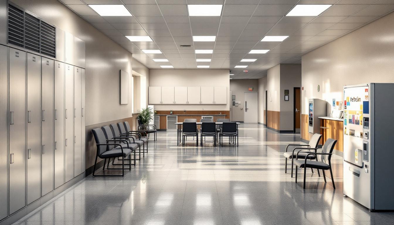 Visitation area at Montana Women's Prison