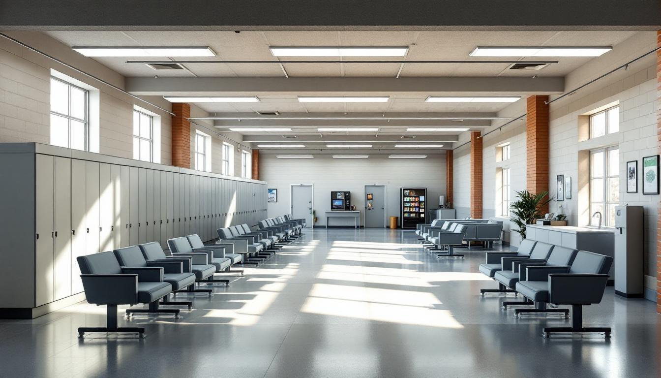 Visitation area at Butte Detention Center