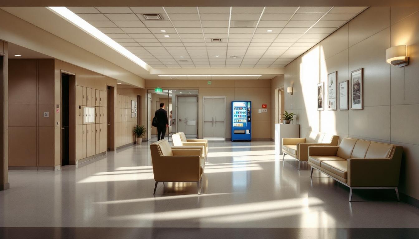 Visitation facilities and waiting area at Gallatin County Detention Center