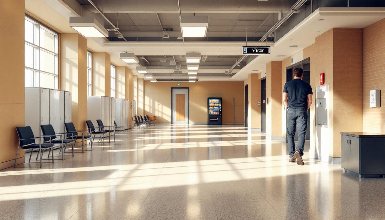 Visitation area at Sussex Correctional Institution