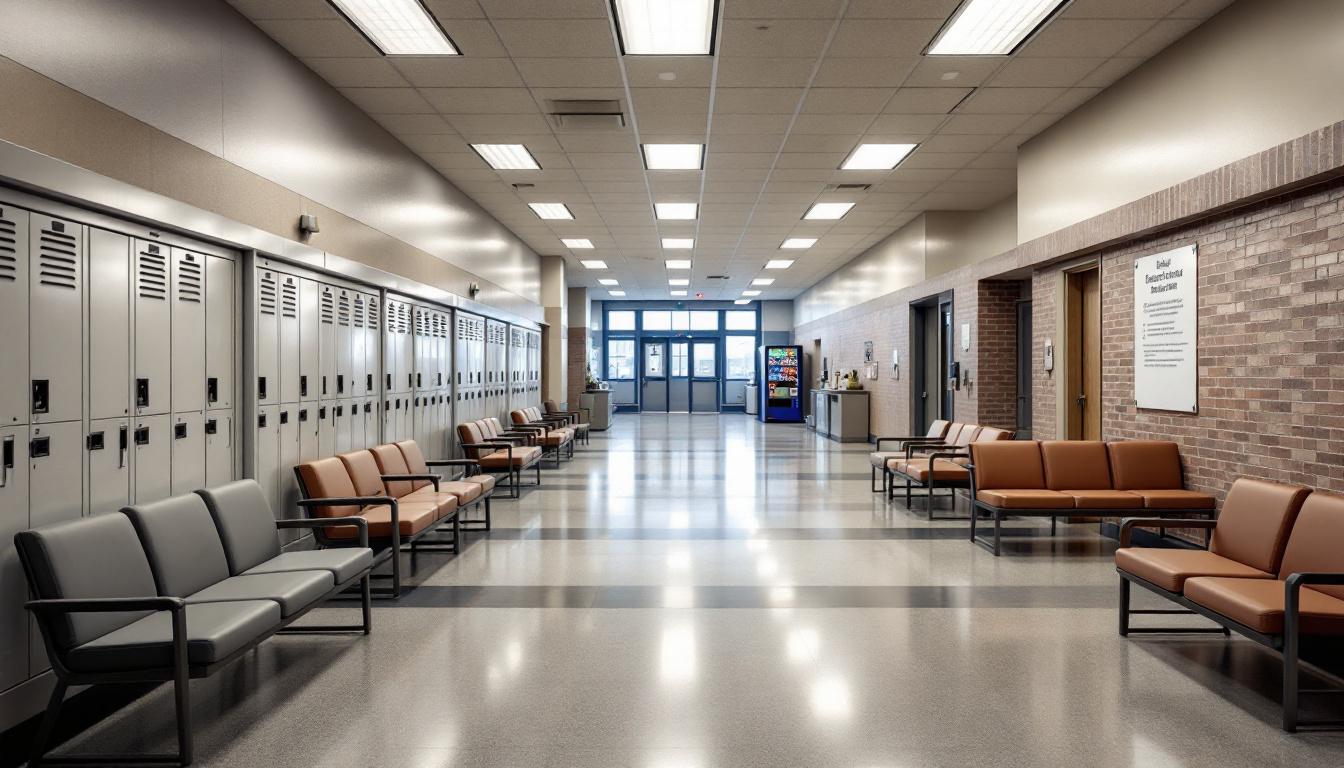 Visitation facilities and waiting area at Robert Ellsworth Correctional