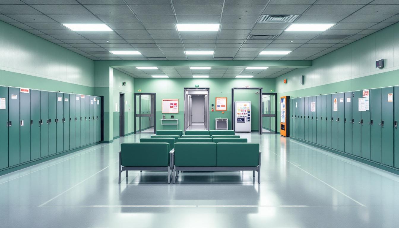 Visitation area at Johnson County Sheriff's Office Adult Detention Center