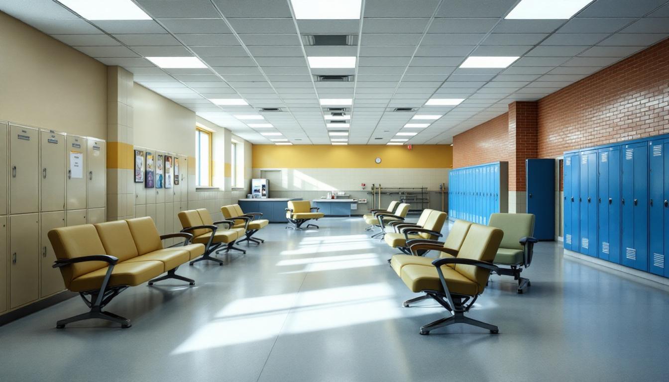 Visitation area at Harvey County Detention Center