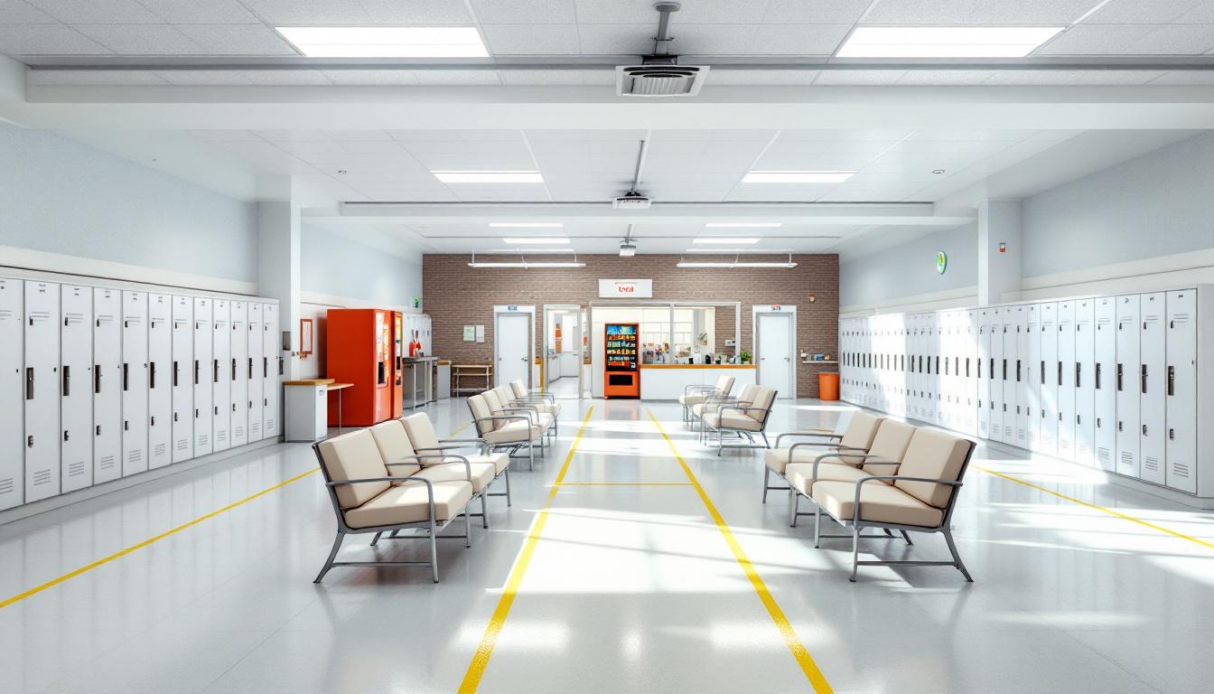 Visitation facilities and waiting area at RRM Kansas City