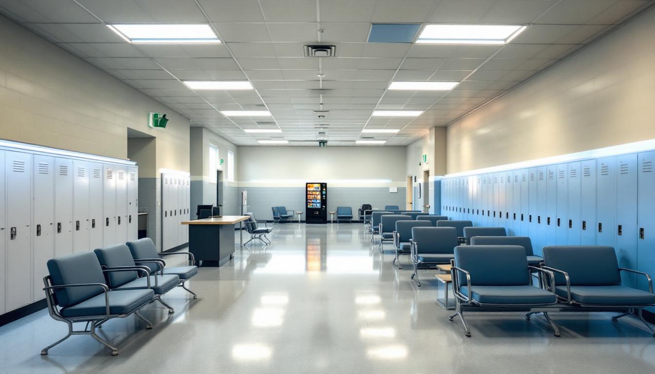 Visitation facilities and waiting area at Sumner County Jail