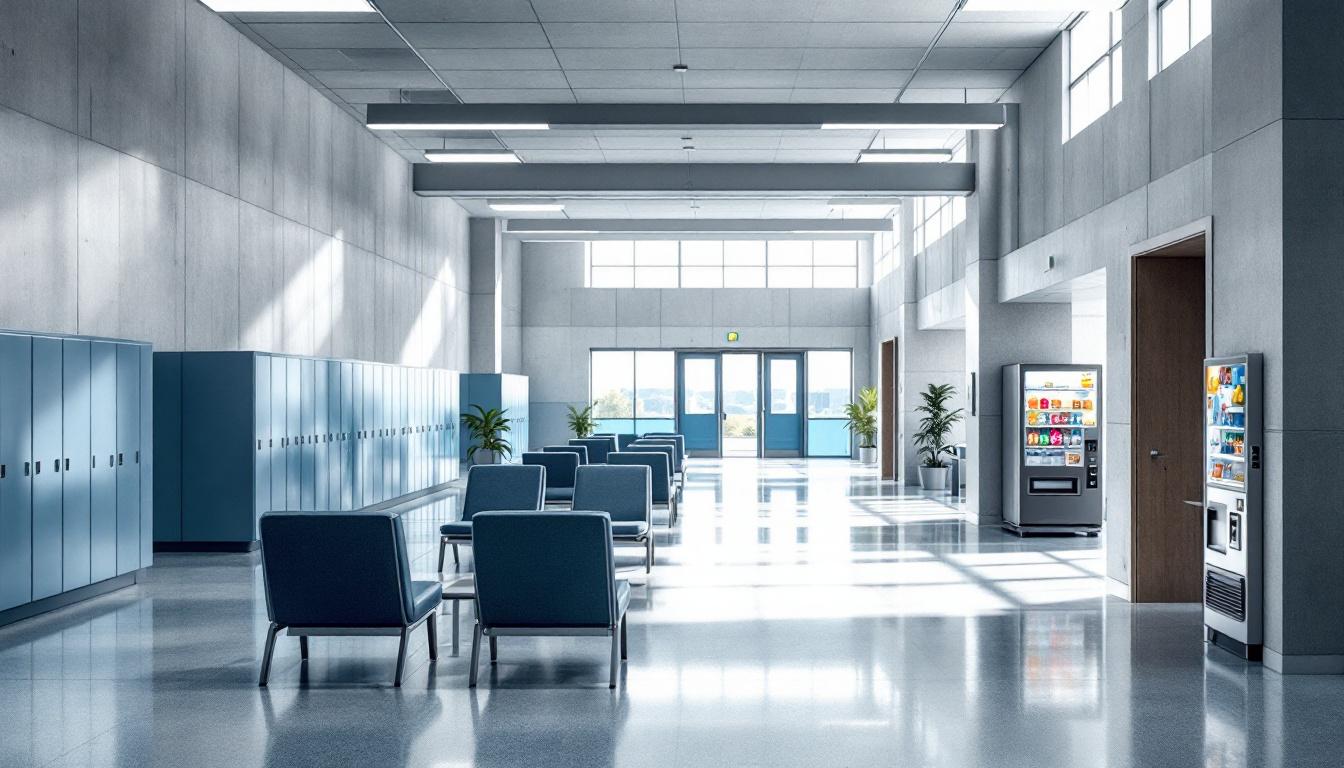 Visitation area at Leavenworth County Jail