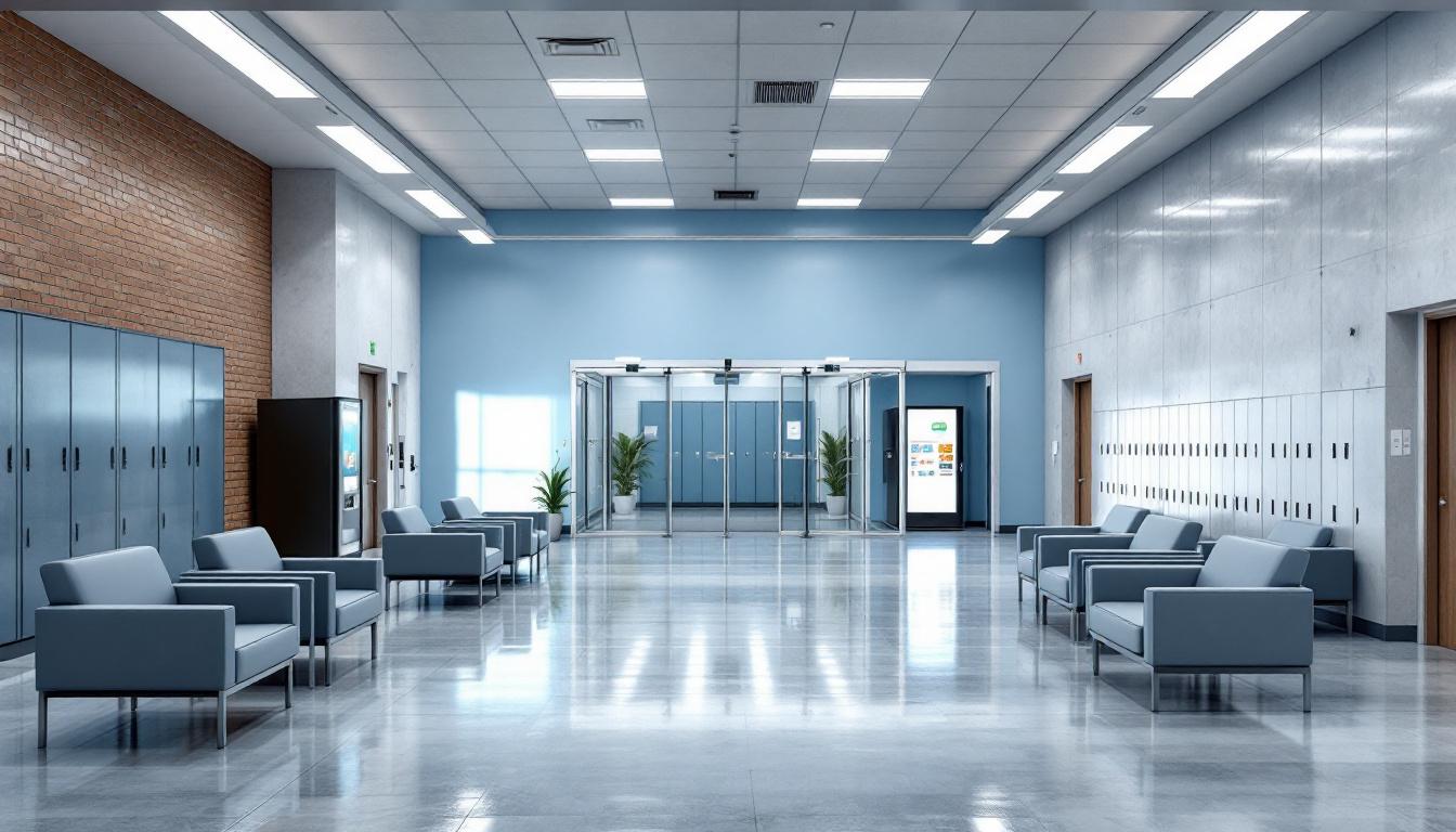 Visitation facilities and waiting area at Cowley County Sheriff