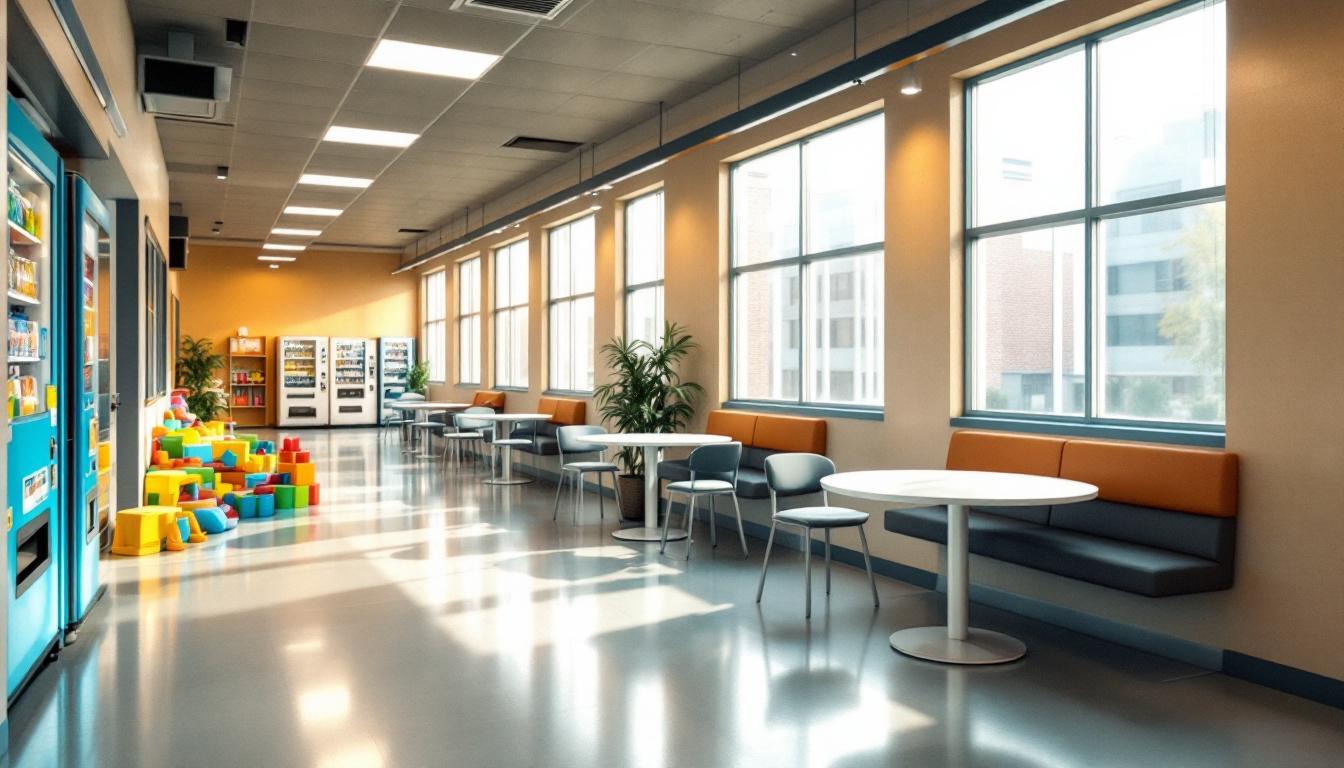 Visitation area at North Central Kansas Regional Juvenile Detention Facility