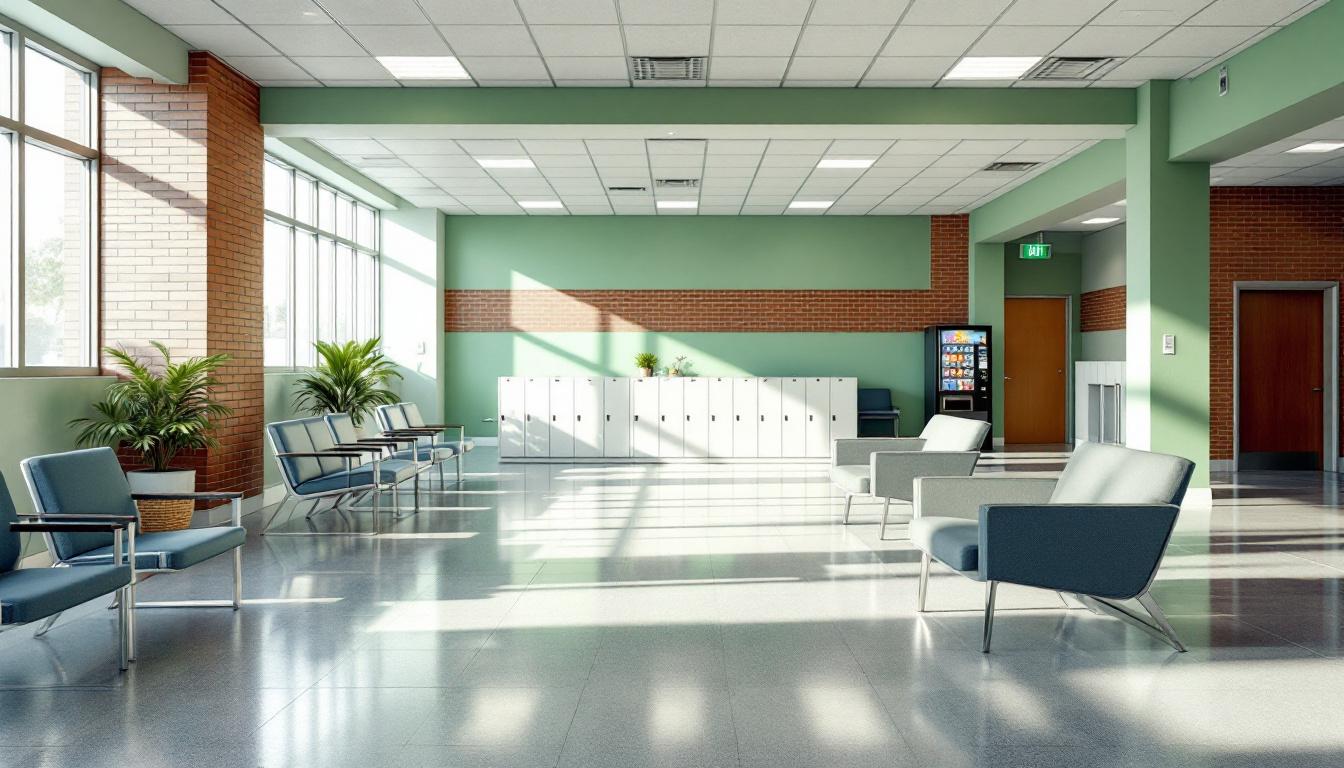 Visitation area at Ottawa County Corrections Office