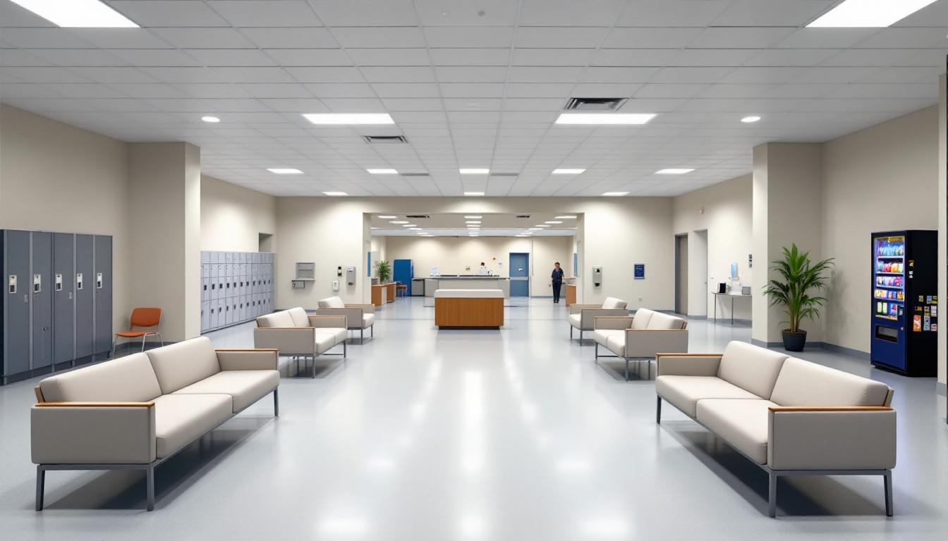 Visitation area at Atchison County Community Corrections