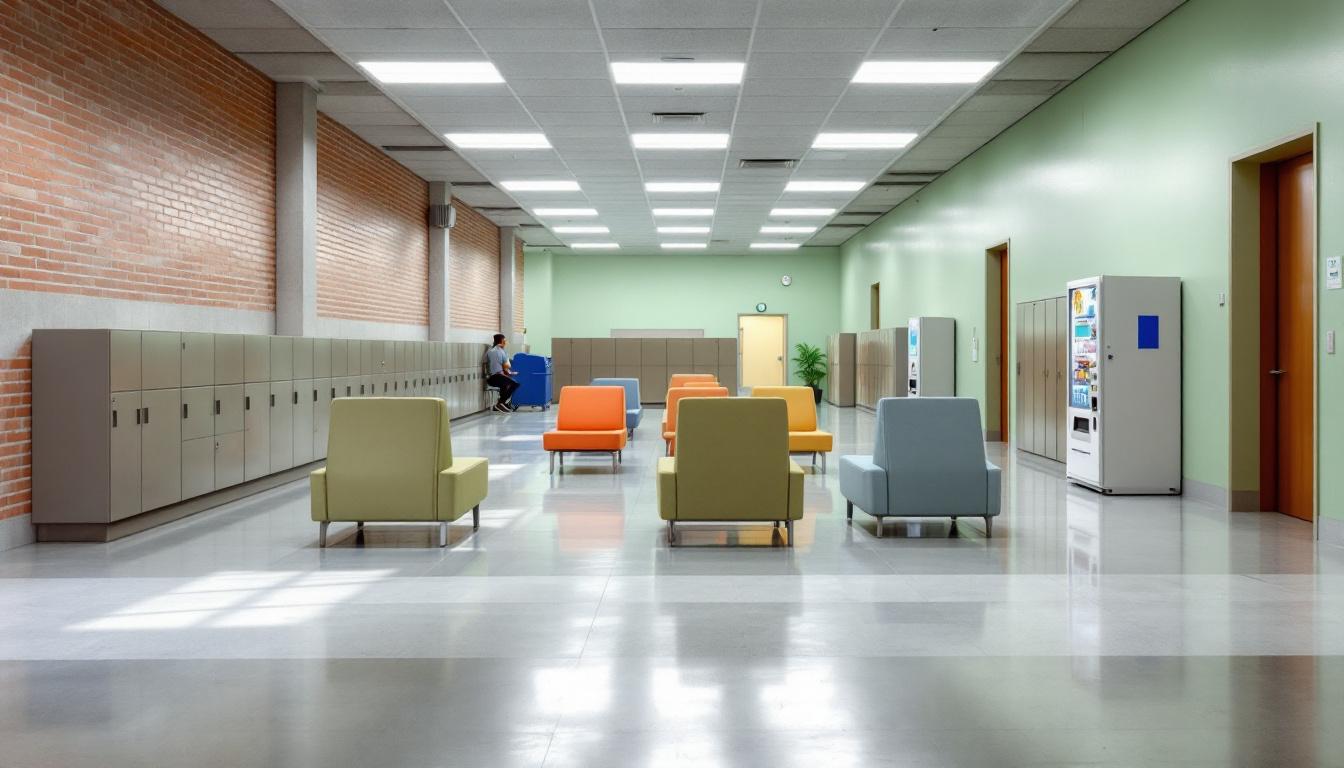 Visitation area at Wyandotte County Juvenile Detention