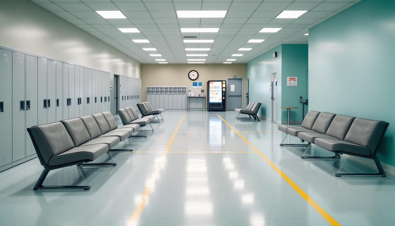 Visitation area at Penitentiary of New Mexico