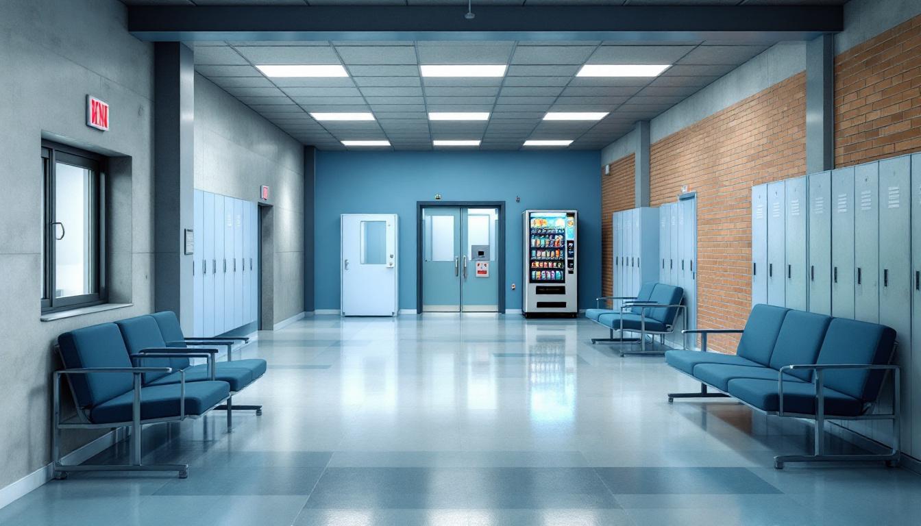 Visitation area at Otero County Detention Center