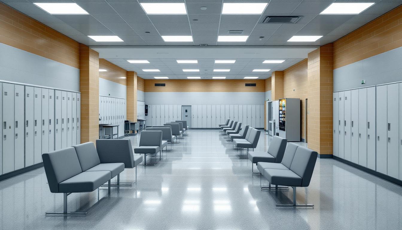 Visitation facilities and waiting area at San Juan County Adult Detention Center