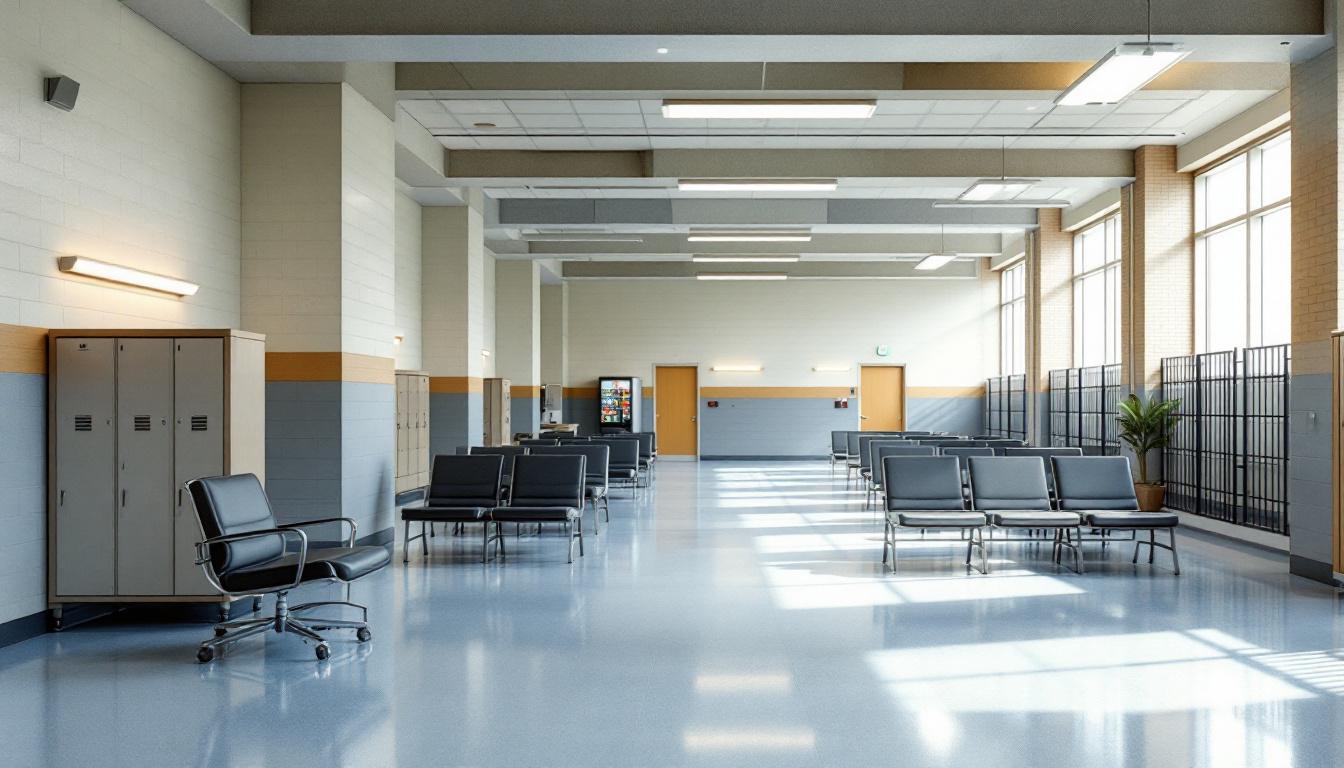 Visitation facilities and waiting area at Clark County Detention Center