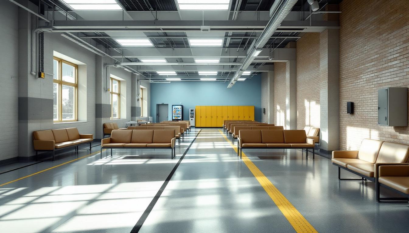 Visitation facilities and waiting area at Roswell Correctional Center
