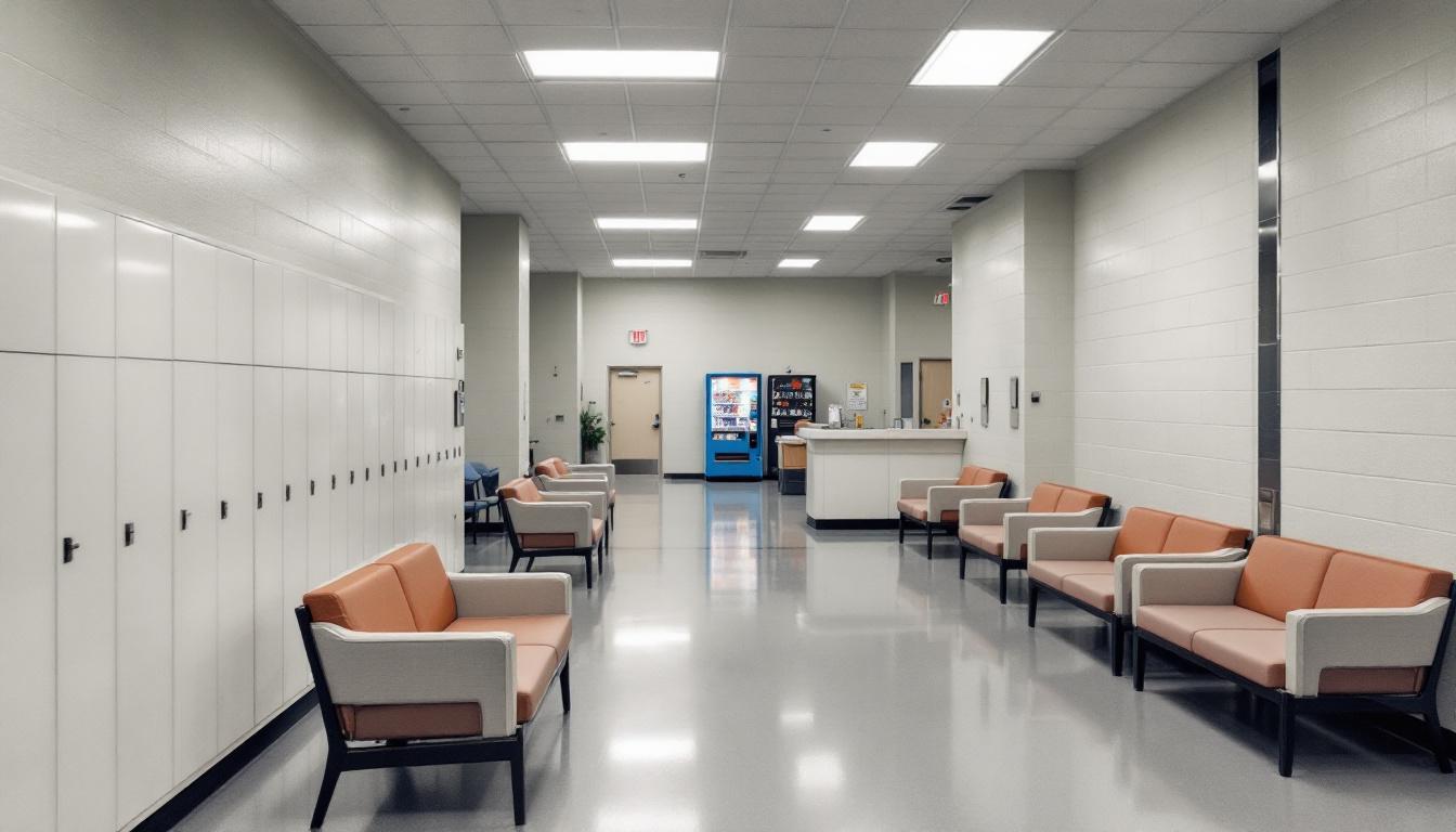 Visitation facilities and waiting area at Western New Mexico University