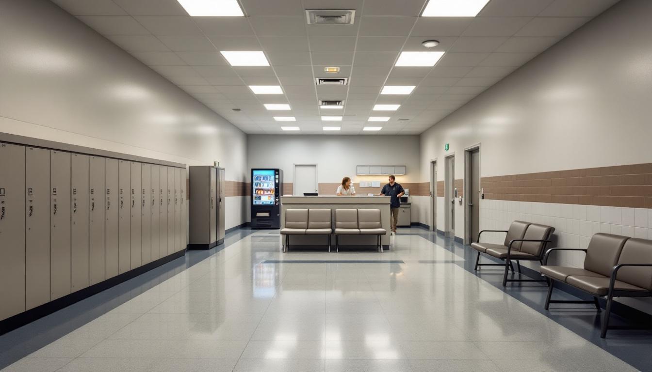 Visitation area at Socorro County Detention Center