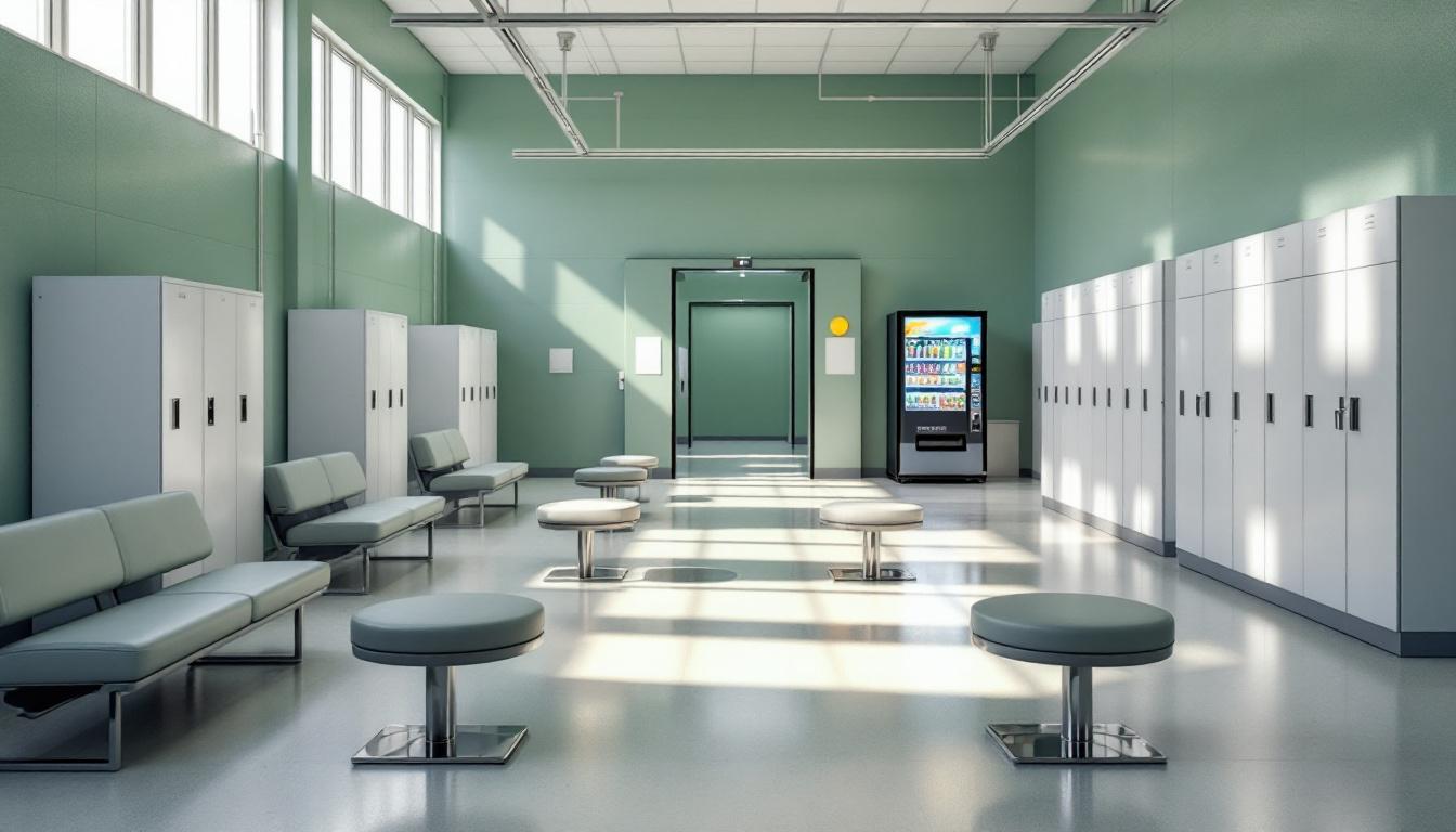 Visitation facilities and waiting area at Lincoln County Detention Center