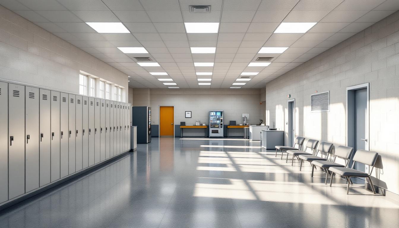 Visitation facilities and waiting area at Utah County Jail