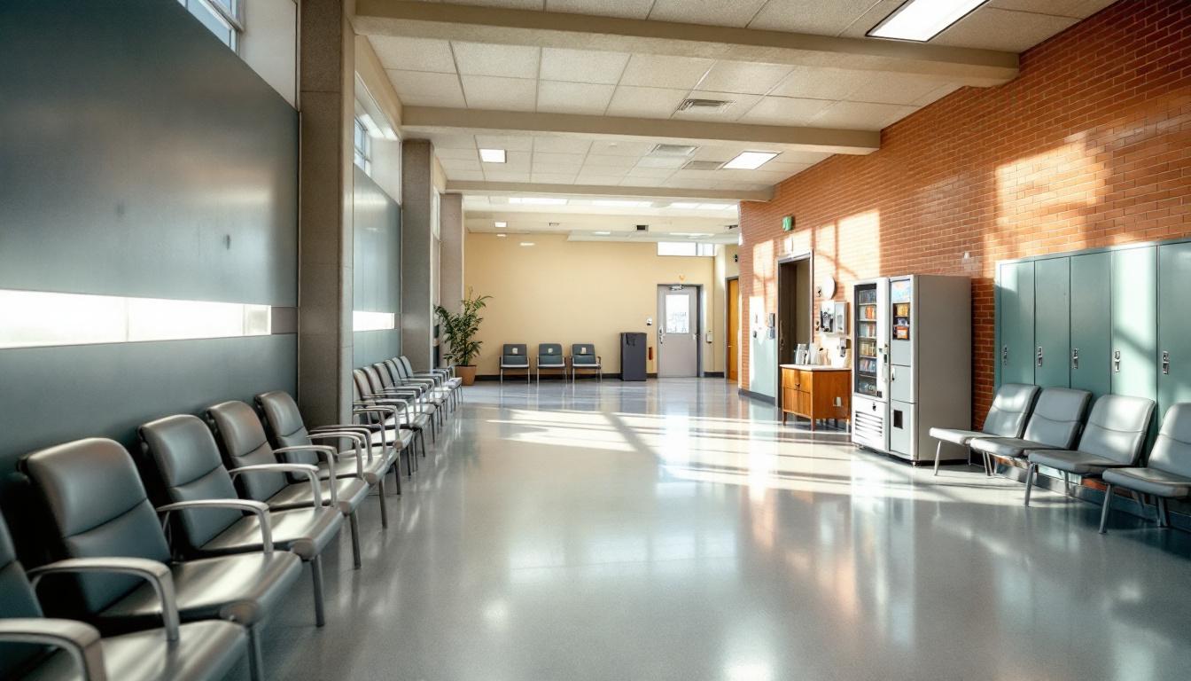 Visitation area at Utah State Correctional Facility