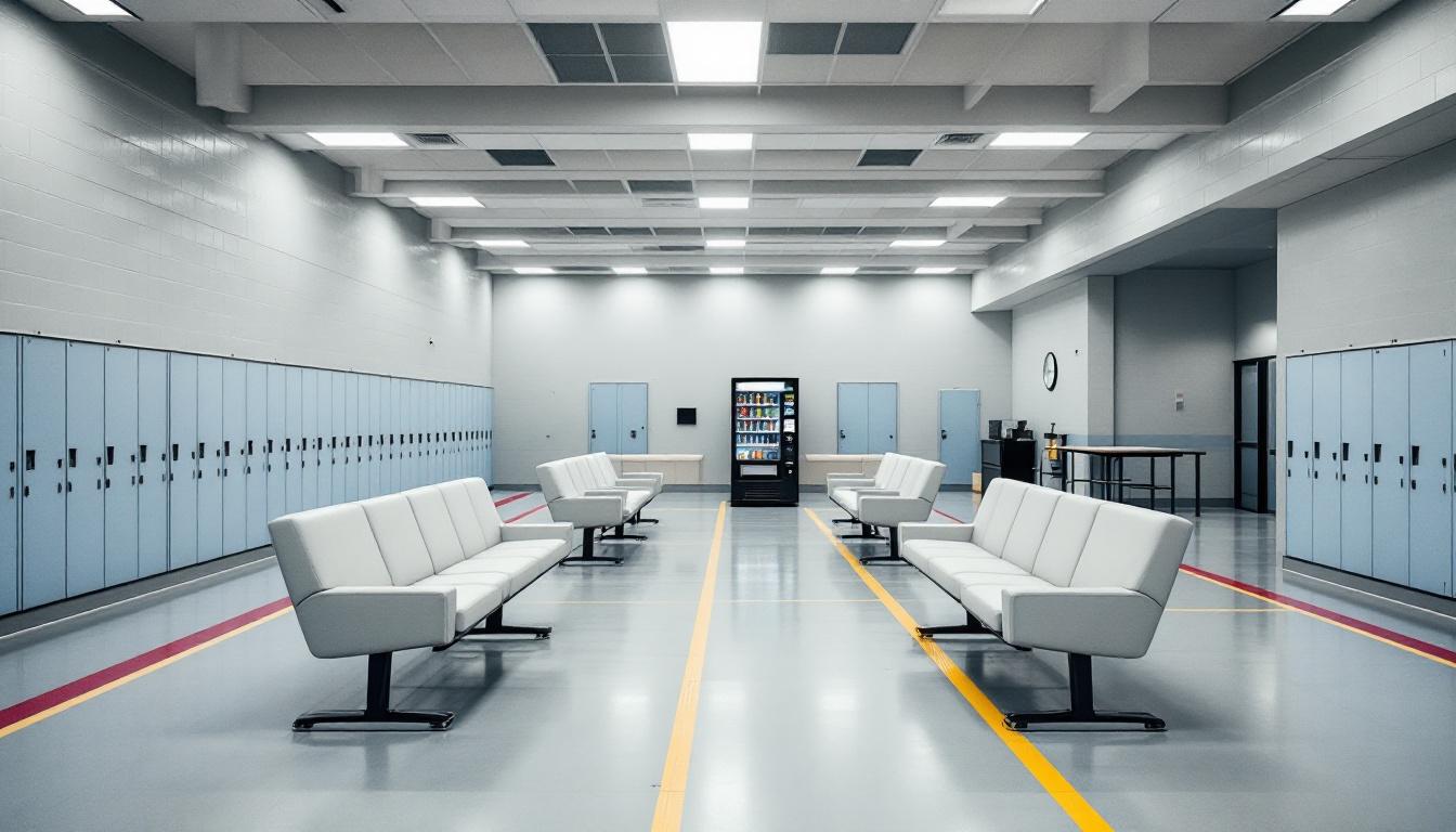Visitation area at Central Utah Correctional Facility