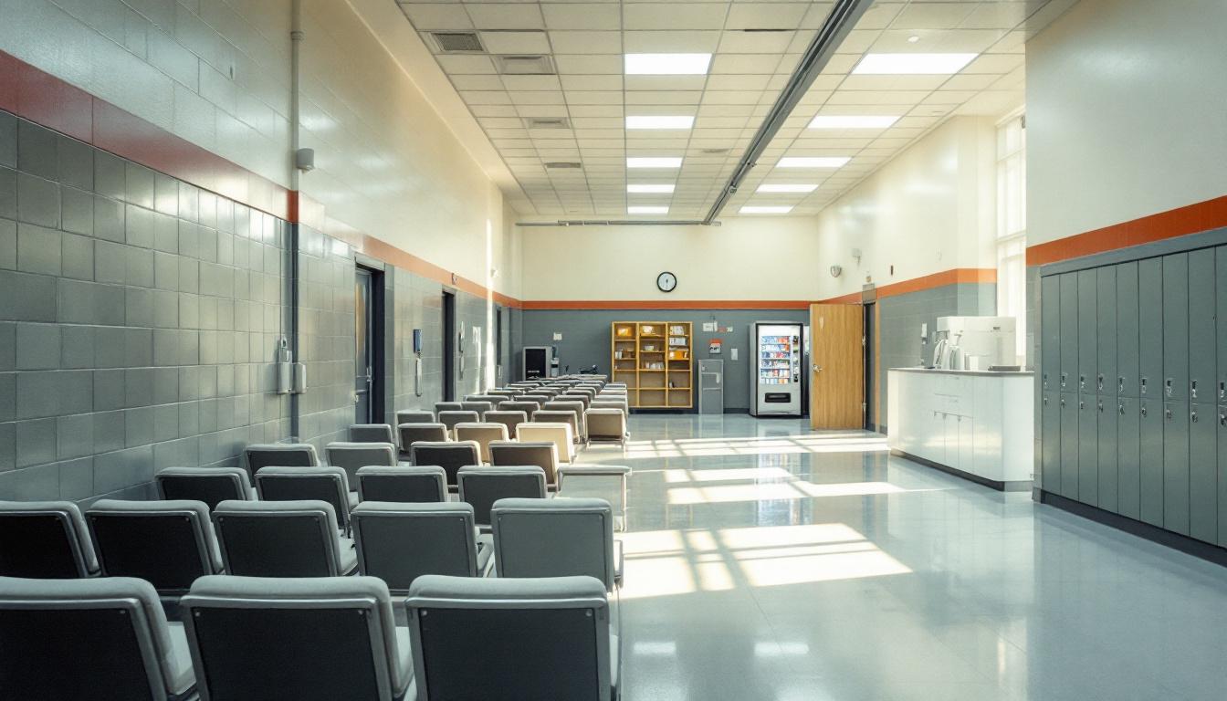 Visitation area at Tooele County Detention Center