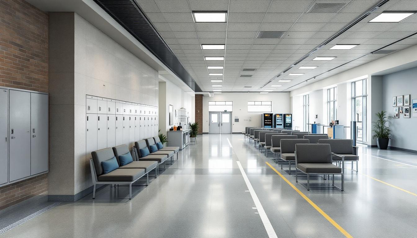 Visitation facilities and waiting area at Summit County Jail