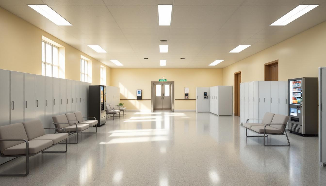 Visitation facilities and waiting area at Payette County Sheriff